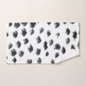 Zwart Wit Modern Dalmatische Vlekken Dierlijk Patr Bad Handdoek (Handdoek)