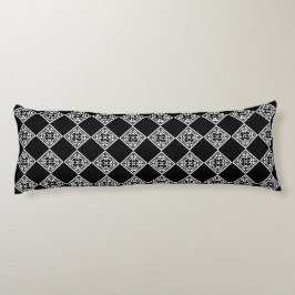 Zwart-wit modern deco-body Pillow Lichaamskussen