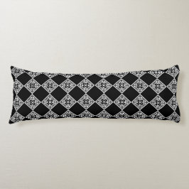 Zwart-wit modern deco-body Pillow Lichaamskussen