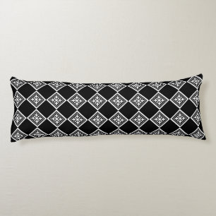 Zwart-wit modern deco-body Pillow Lichaamskussen