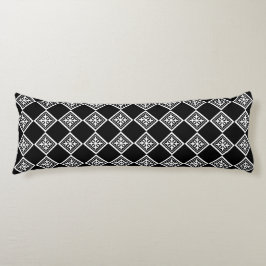 Zwart-wit modern deco-body Pillow Lichaamskussen