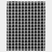 Zwart-wit, modern, deco-mandje fleece deken (Voorkant)