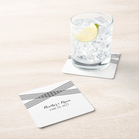 Zwart wit modern decodepapier Onderzetters (Insitu)