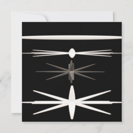 ZWART-WIT MODERN DESIGN KAART (Voorkant)