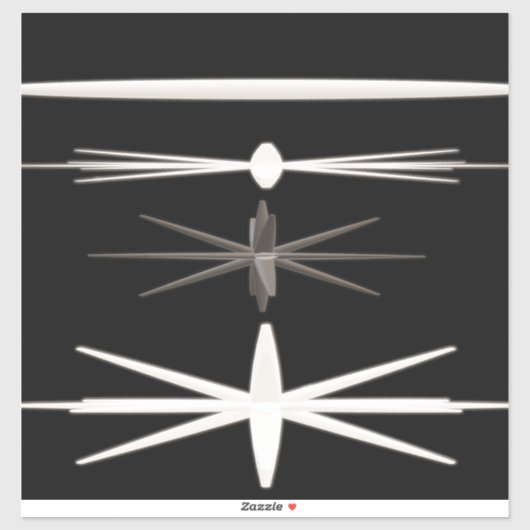 ZWART-WIT MODERN DESIGN STICKER (Vel)