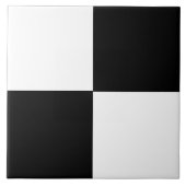 Zwart-wit modern design tegeltje (Voorkant)