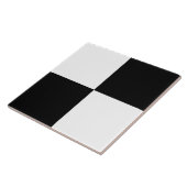 Zwart-wit modern design tegeltje (Zijkant)