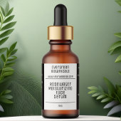 Zwart-wit Modern Dropper Fles Label