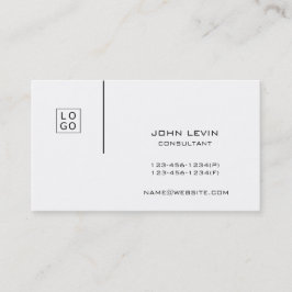 Zwart wit, modern, dubbelzijdig Logo Visitekaartje