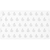 Zwart Wit Modern Elegant Afstuderen Afstuderen Tafelkleed (Voorkant (Horizontaal))