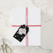 Zwart Wit Modern Elegant Stijlvol Gepersonaliseerd Cadeaulabel (Met Touw)