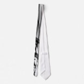 Zwart-wit modern en uniek stropdas (Achterkant)