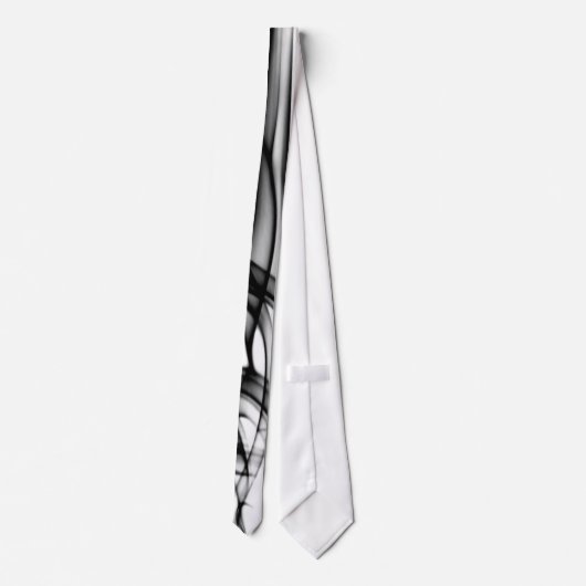 Zwart-wit modern en uniek stropdas (Achterkant)