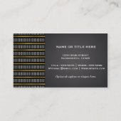 Zwart-wit, modern Faux Gold Lips Beauty Visitekaartje (Achterkant)