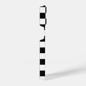 Zwart wit, modern, gecontroleerd controllerbordpat iPhone hoesje (Rechterkant)