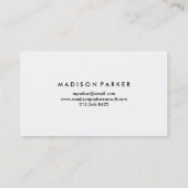 Zwart-wit Modern Geometric Visitekaartje (Achterkant)