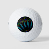 zwart-wit-MODERN Golfballen (Voorkant)