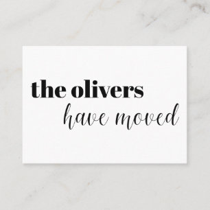 Zwart-wit, modern, gratis wijziging van adreskaart visitekaartje