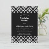 Zwart wit, modern kaart (Staand voorkant)