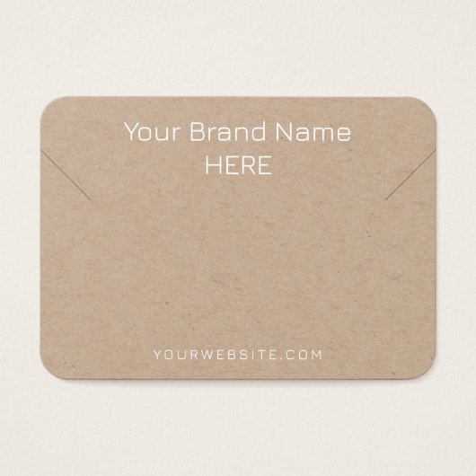 Zwart Wit Modern Ketting Display Eenvoudige sierad Visitekaartje (Voorkant)