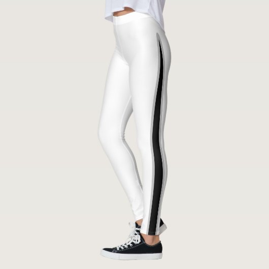 Zwart-wit modern leggings (Links)