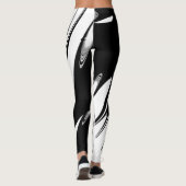 Zwart-wit modern leggings (Achterkant)