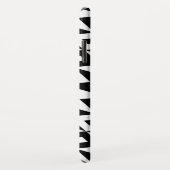 Zwart-wit modern lozenpatroon Case-Mate iPhone case (Achterkant/rechts)