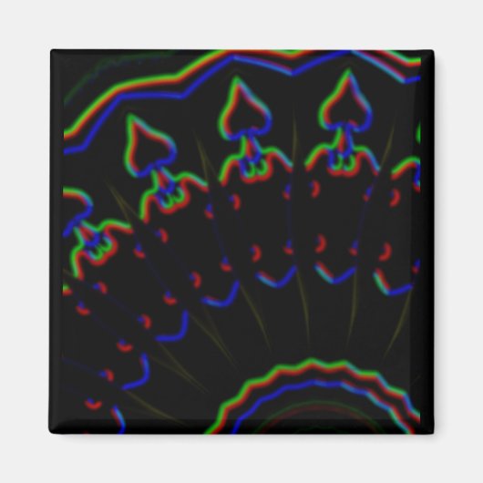 zwart-wit-MODERN Magneet (Voorkant)