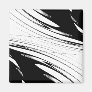 Zwart-wit modern magneet