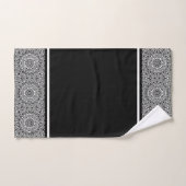 Zwart-wit Modern Mandala Bad Handdoek (Handdoek)