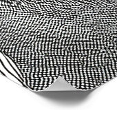 Zwart-wit modern meisje poster (Hoek)