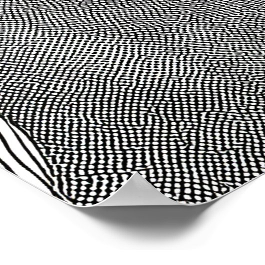 Zwart-wit modern meisje poster (Hoek)