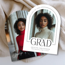 Zwart Wit Modern Minimaal Verlopen Foto Aankondigi