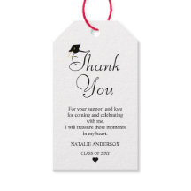 Zwart Wit Modern Minimal Dank u Afstuderen