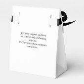 Zwart Wit Modern Minimal Graduation Party Bedankdoosjes (Achterkant)