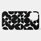Zwart-wit modern minimalisatiepatroon Case-Mate iPhone case (Achterkant (horizontaal))