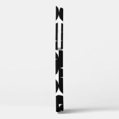 Zwart-wit modern minimalisatiepatroon Case-Mate iPhone case (Achterkant / Links)