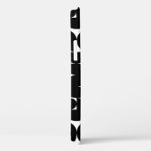 Zwart-wit modern minimalisatiepatroon Case-Mate iPhone case (Achterkant / Rechts)