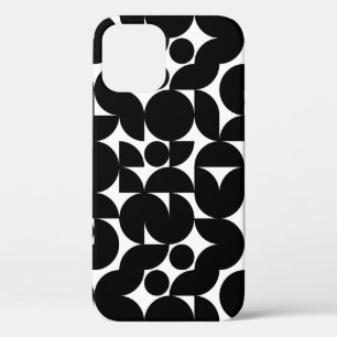 Zwart-wit modern minimalisatiepatroon Case-Mate iPhone case