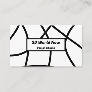 zwart-wit Modern Minimalistisch Abstract Visitekaartje