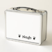 Zwart Wit Modern Minimalistisch Elegant Monogram (Achterkant)