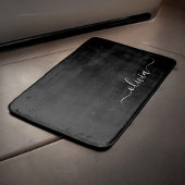 Zwart Wit Modern Minimalistisch Elegant Monogram Badmat