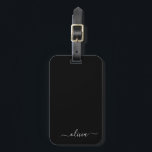 Zwart Wit Modern Minimalistisch Elegant Monogram Bagagelabel<br><div class="desc">Introductie van ons Black and White Minimalist Modern Monogram-Collectie: omarm eenvoud en verfijning met onze minimalistische design, samengesteld om uw stijl moeiteloos te verbeteren. Dit collectie is gemaakt met een scherp oog voor moderne esthetiek en heeft strakke zwart-witte design die worden geaccentueerd door gepersonaliseerde monogrammen. Van chique briefpapier tot veelzijdige...</div>