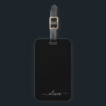 Zwart Wit Modern Minimalistisch Elegant Monogram Bagagelabel<br><div class="desc">Introductie van ons Black and White Minimalist Modern Monogram-Collectie: omarm eenvoud en verfijning met onze minimalistische design, samengesteld om uw stijl moeiteloos te verbeteren. Dit collectie is gemaakt met een scherp oog voor moderne esthetiek en heeft strakke zwart-witte design die worden geaccentueerd door gepersonaliseerde monogrammen. Van chique briefpapier tot veelzijdige...</div>