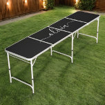 Zwart Wit Modern Minimalistisch Elegant Monogram Beer Pong Tafel<br><div class="desc">Introductie van ons Black and White Minimalist Modern Monogram-Collectie: omarm eenvoud en verfijning met onze minimalistische design, samengesteld om uw stijl moeiteloos te verbeteren. Dit collectie is gemaakt met een scherp oog voor moderne esthetiek en heeft strakke zwart-witte design die worden geaccentueerd door gepersonaliseerde monogrammen. Van chique briefpapier tot veelzijdige...</div>