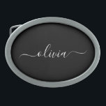 Zwart Wit Modern Minimalistisch Elegant Monogram Gesp<br><div class="desc">Introductie van ons Black and White Minimalist Modern Monogram-Collectie: omarm eenvoud en verfijning met onze minimalistische design, samengesteld om uw stijl moeiteloos te verbeteren. Dit collectie is gemaakt met een scherp oog voor moderne esthetiek en heeft strakke zwart-witte design die worden geaccentueerd door gepersonaliseerde monogrammen. Van chique briefpapier tot veelzijdige...</div>