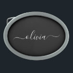 Zwart Wit Modern Minimalistisch Elegant Monogram Gesp<br><div class="desc">Introductie van ons Black and White Minimalist Modern Monogram-Collectie: omarm eenvoud en verfijning met onze minimalistische design, samengesteld om uw stijl moeiteloos te verbeteren. Dit collectie is gemaakt met een scherp oog voor moderne esthetiek en heeft strakke zwart-witte design die worden geaccentueerd door gepersonaliseerde monogrammen. Van chique briefpapier tot veelzijdige...</div>