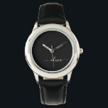 Zwart Wit Modern Minimalistisch Elegant Monogram Horloge<br><div class="desc">Introductie van ons Black and White Minimalist Modern Monogram-Collectie: omarm eenvoud en verfijning met onze minimalistische design, samengesteld om uw stijl moeiteloos te verbeteren. Dit collectie is gemaakt met een scherp oog voor moderne esthetiek en heeft strakke zwart-witte design die worden geaccentueerd door gepersonaliseerde monogrammen. Van chique briefpapier tot veelzijdige...</div>