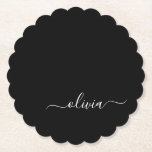 Zwart Wit Modern Minimalistisch Elegant Monogram Kartonnen Onderzetters<br><div class="desc">Introductie van ons Black and White Minimalist Modern Monogram-Collectie: omarm eenvoud en verfijning met onze minimalistische design, samengesteld om uw stijl moeiteloos te verbeteren. Dit collectie is gemaakt met een scherp oog voor moderne esthetiek en heeft strakke zwart-witte design die worden geaccentueerd door gepersonaliseerde monogrammen. Van chique briefpapier tot veelzijdige...</div>