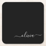Zwart Wit Modern Minimalistisch Elegant Monogram Kartonnen Onderzetters<br><div class="desc">Introductie van ons Black and White Minimalist Modern Monogram-Collectie: omarm eenvoud en verfijning met onze minimalistische design, samengesteld om uw stijl moeiteloos te verbeteren. Dit collectie is gemaakt met een scherp oog voor moderne esthetiek en heeft strakke zwart-witte design die worden geaccentueerd door gepersonaliseerde monogrammen. Van chique briefpapier tot veelzijdige...</div>